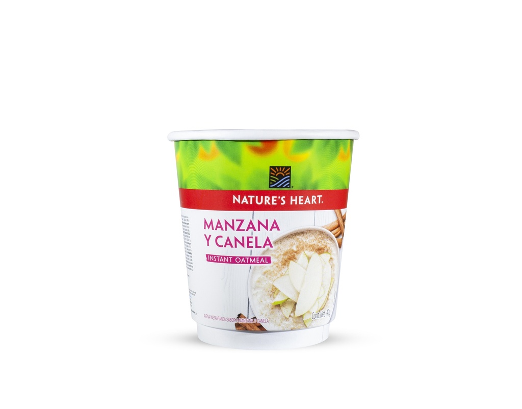 Hot Drinks Double Wall 9 Oz Nature'S Heart Avena Apple Canela 40G